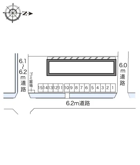 ★手数料０円★岡山市南区新保　月極駐車場（LP）